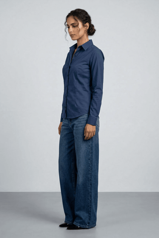 Smart - fit Button Down in Navy - AttirSHIRT
