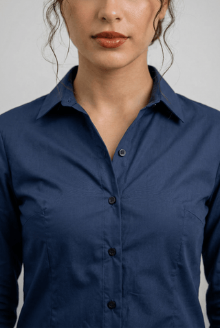 Smart - fit Button Down in Navy - AttirSHIRT