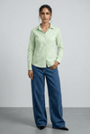Smart-fit Button Down in Pistachio SHIRT ATTIR-WOMEN