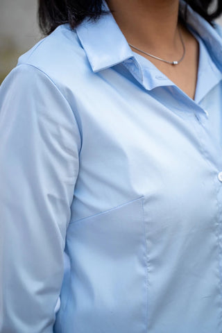 Smart - fit Button Down in Sky Blue - AttirSHIRT