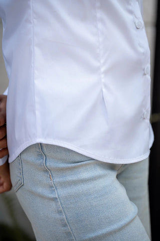 Smart - fit Button Down in White - AttirSHIRT