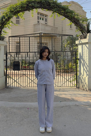 Stretchy Co - ord Set in Grey Marl - AttirSET