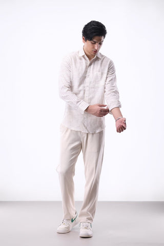 Stripe Button Down Shirt in Red - AttirSHIRT