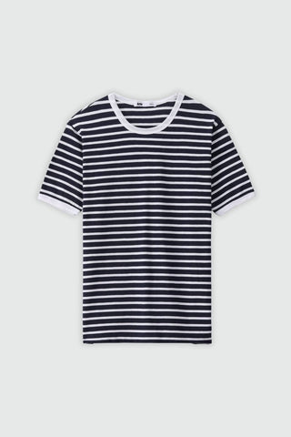 Striped T-shirt in Blue - AttirTEE