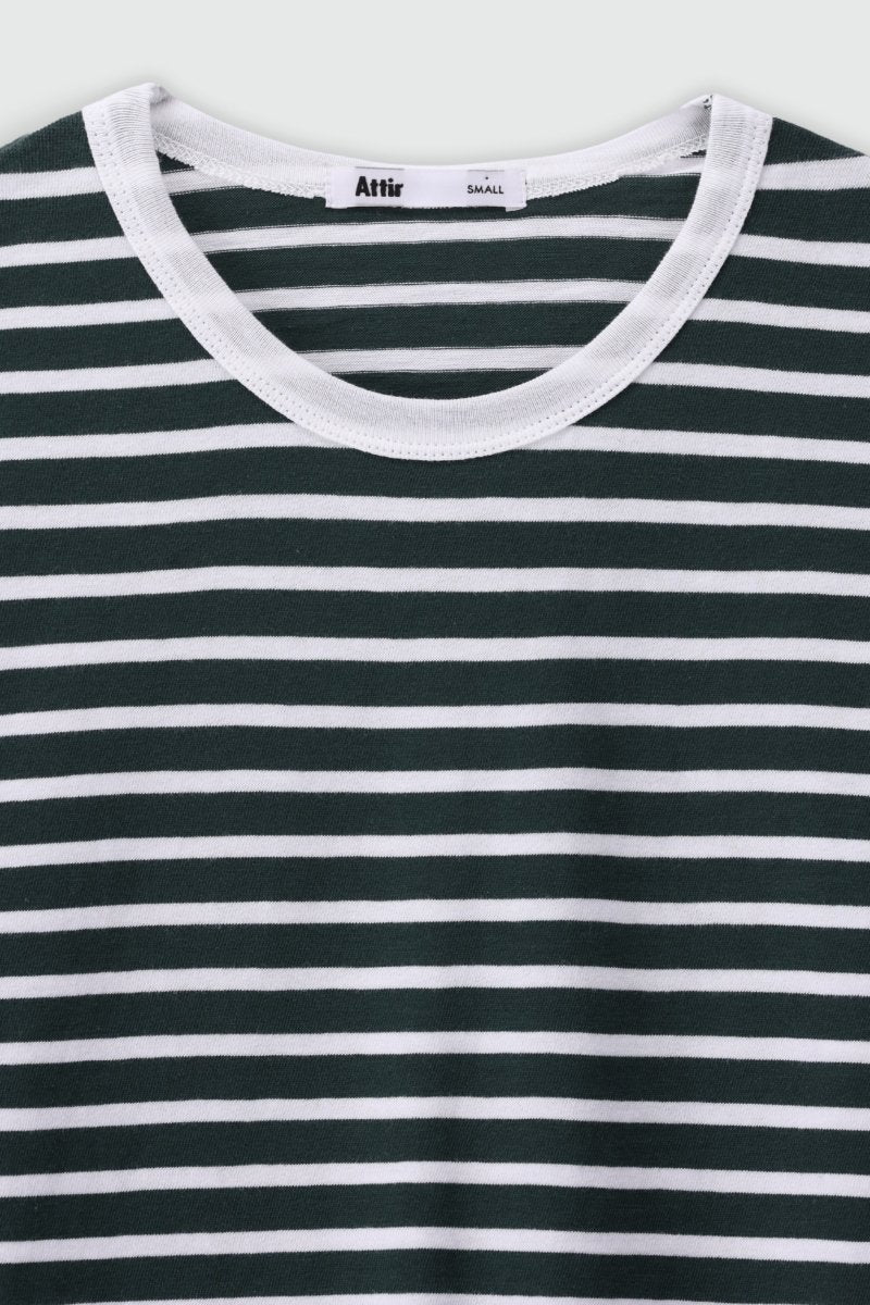 Striped T-shirt in Green