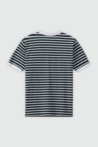 Striped T-shirt in Green - AttirTEE