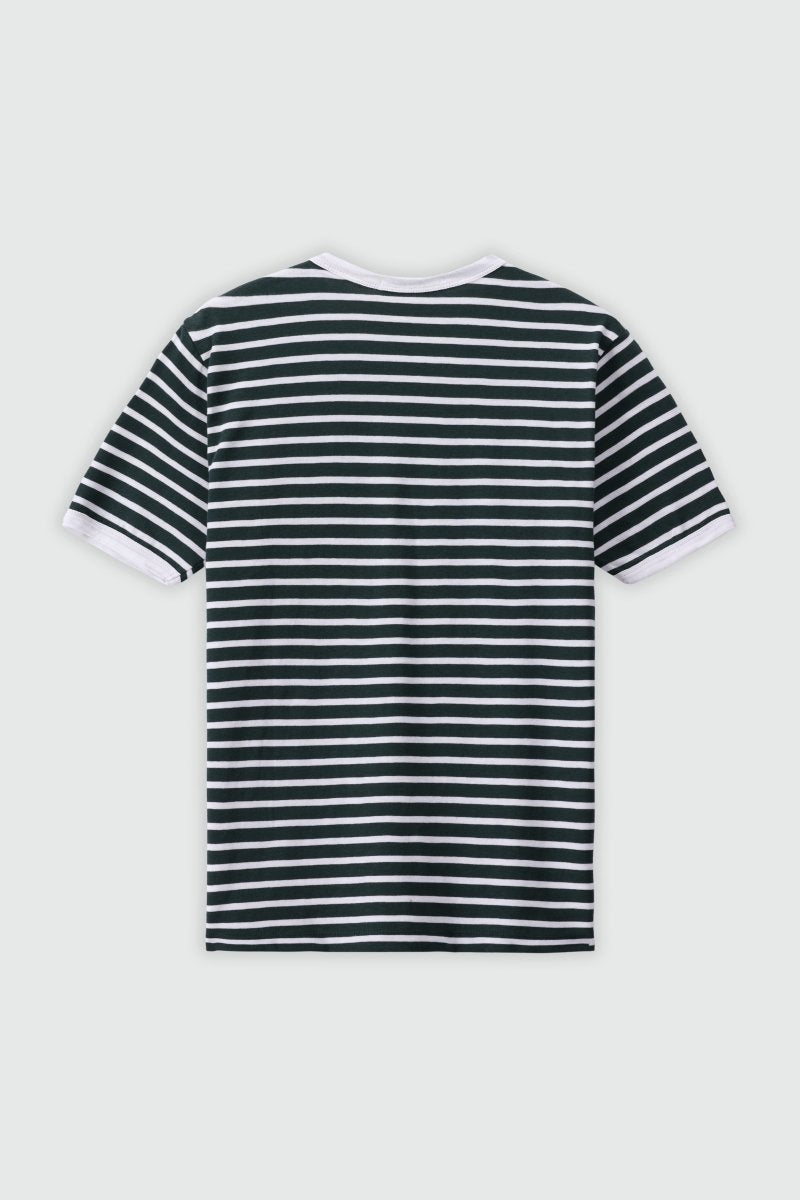 Striped T-shirt in Green