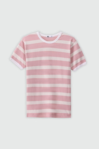 Striped T-shirt in Pink - AttirTEE