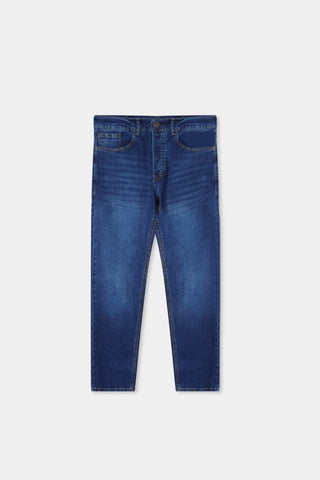 Superstretch Slim - fit Jean in Mid Wash - AttirJEAN