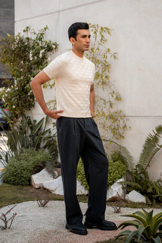 Tubular - Knit Crew Neck in Cream - AttirTEE