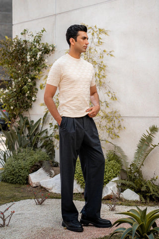 Tubular - Knit Crew Neck in Cream - AttirTEE