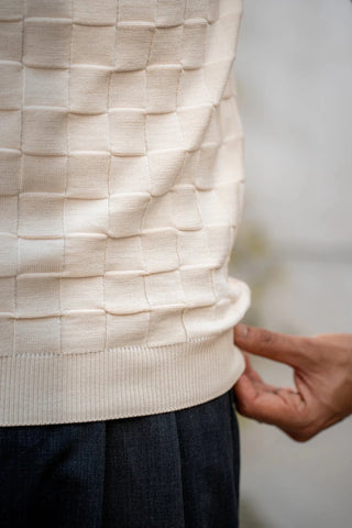 Tubular - Knit Crew Neck in Cream - AttirTEE