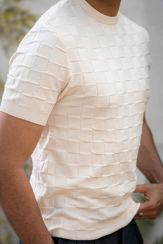 Tubular - Knit Crew Neck in Cream - AttirTEE
