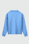 V-neck Sweatshirt in Sky Blue SWEATSHIRT ATTIR-WOMEN