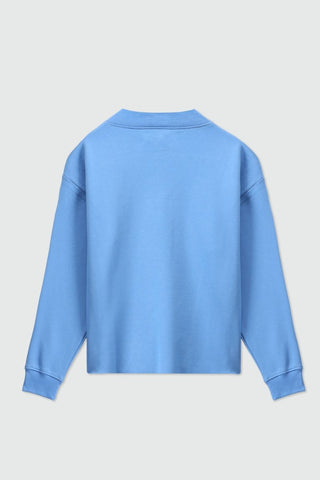 V - neck Sweatshirt in Sky Blue - AttirSWEATSHIRT