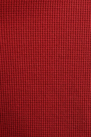Waffle - Knit Revere Polo Shirt in Blood Red - AttirPOLO