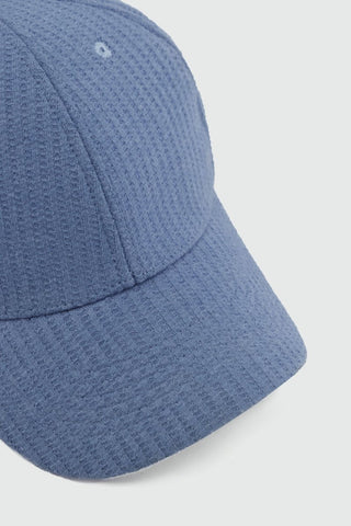 Waffle Textured Baseball Cap in Sky - AttirCAP