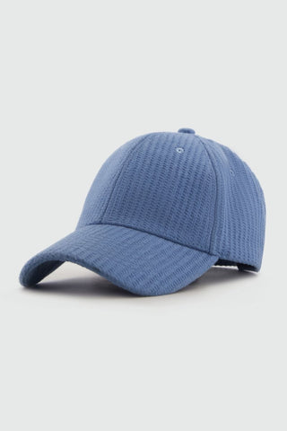 Waffle Textured Baseball Cap in Sky - AttirCAP