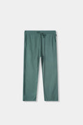 Waffle Textured Wide-leg Trouser in Pastel Green BOTTOM ATTIR-WOMEN