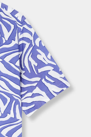 Wavy Print Shirt - AttirSHIRT
