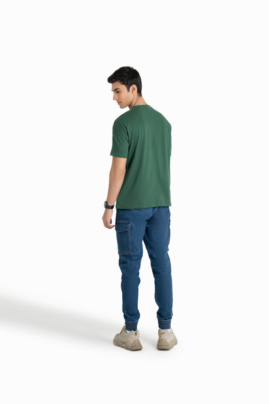 Oversized T-shirt in Forest Green