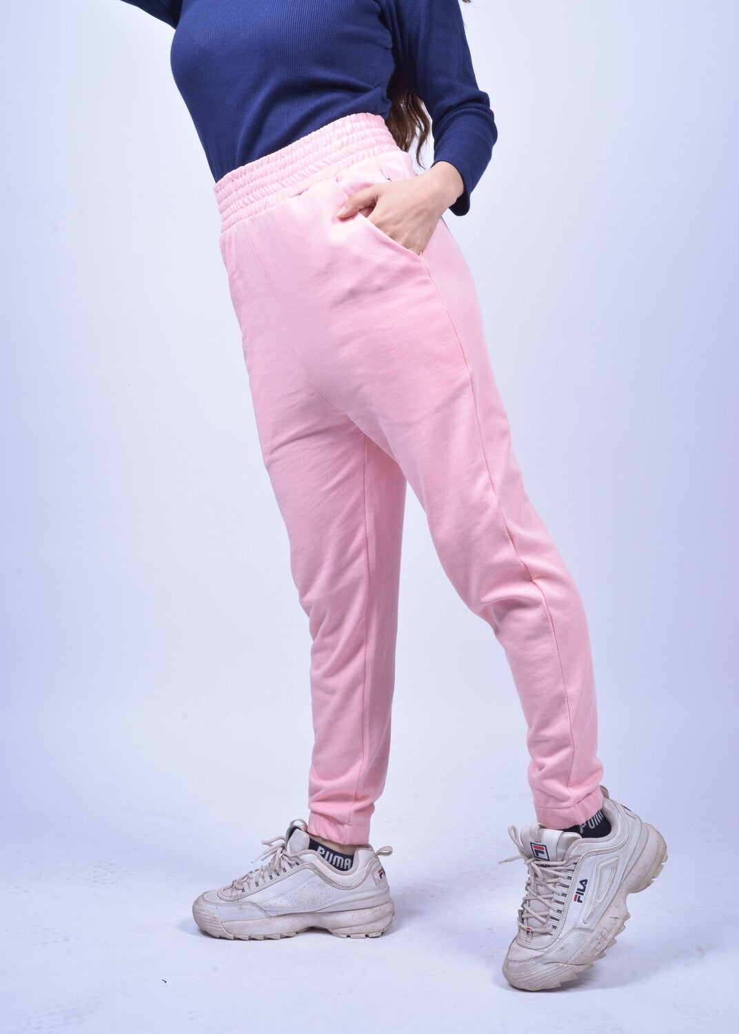 Ladies hot sale pink joggers