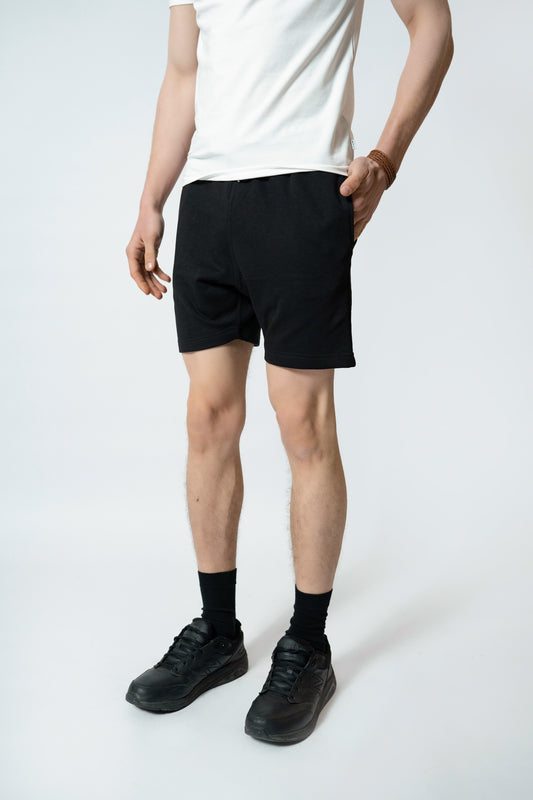 Terry Sweatshorts in Black